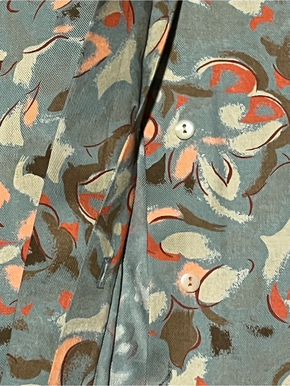 Country Sophisticates Petite by Pendleton Floral Rayon Jacket Blouse Size 14 USA - Picture 4 of 6